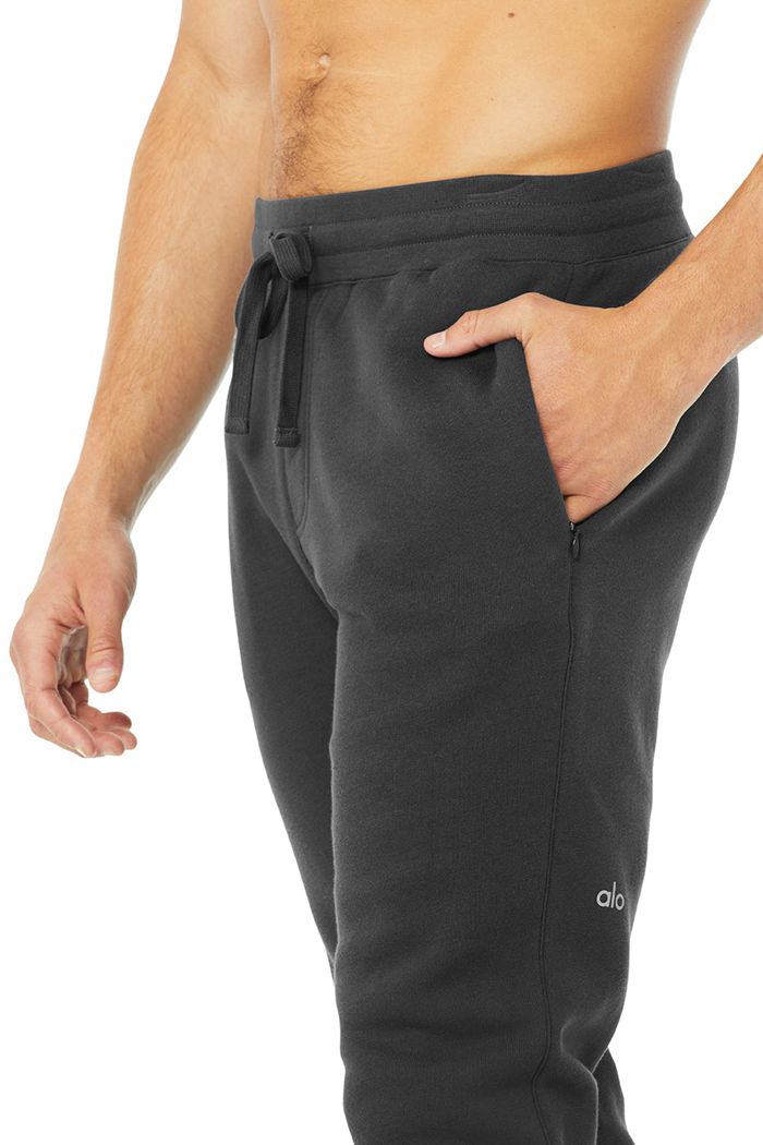 Alo Yoga Baseline Sweat Men's Pants Dark Grey | 93ZTPNDFA