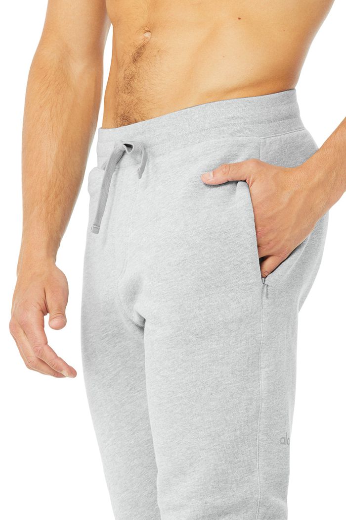 Alo Yoga Baseline Sweat Men's Pants Grey | 97DCVXGOM