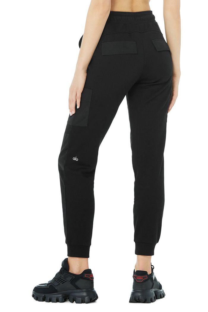 Alo Yoga Cargo Jogger Women's Pants Black | 23ORMICHU