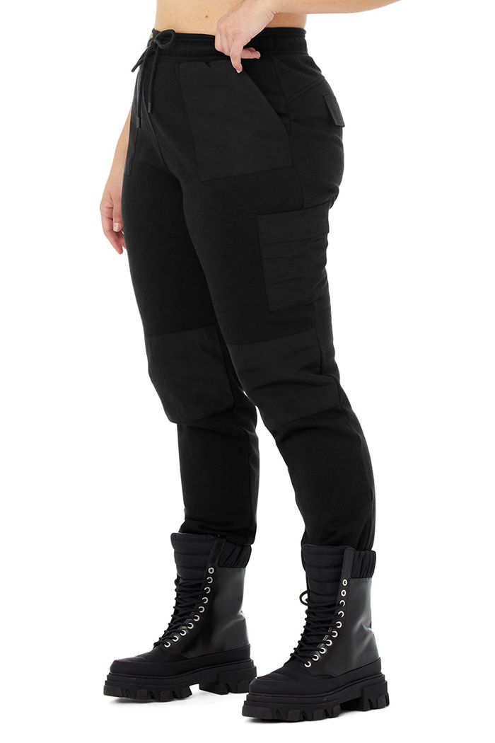 Alo Yoga Cargo Jogger Women's Pants Black | 23ORMICHU