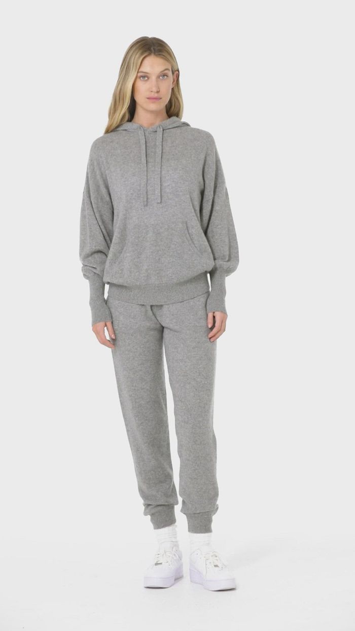 Alo Yoga Cashmere Jet Set Women's Hoodie Grey | 61PUJWCMF