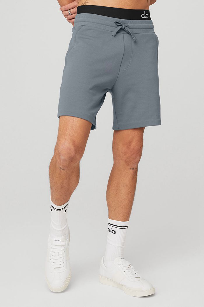 Alo Yoga Chill Men\'s Short Grey | 86LIVJOXS