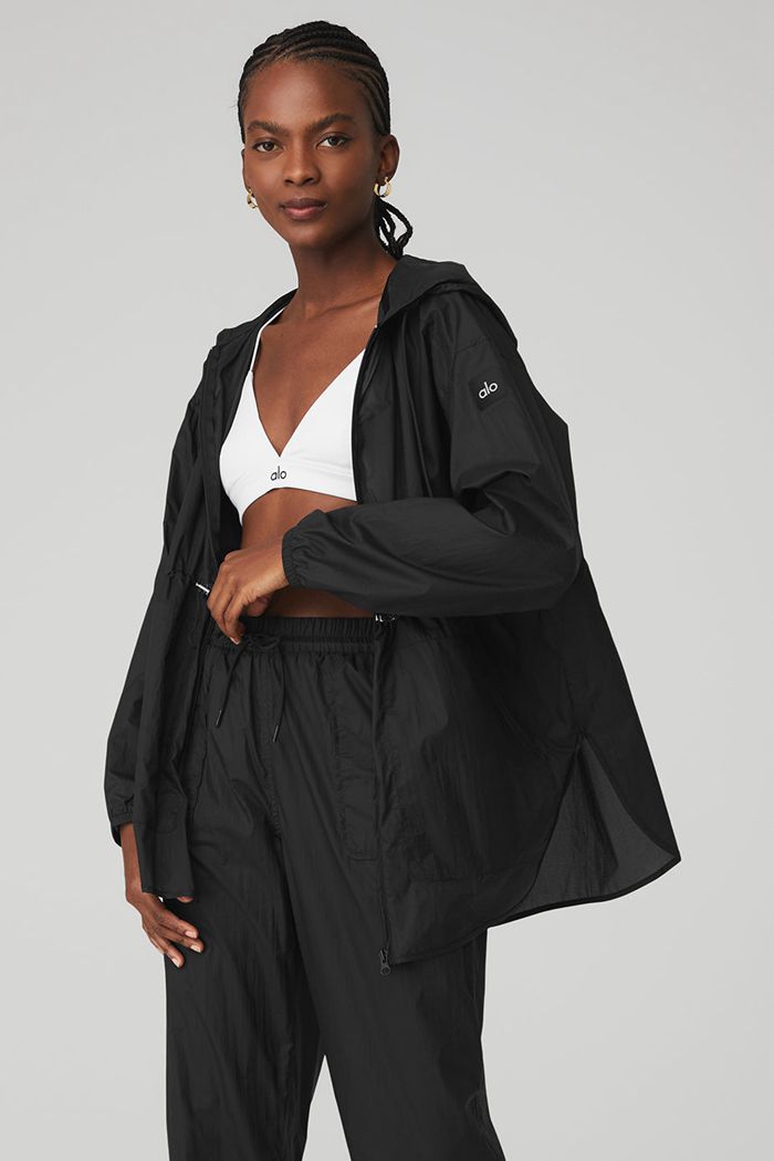 Alo Yoga Cloud Nine Women's Jackets Black | 09KRITSMD