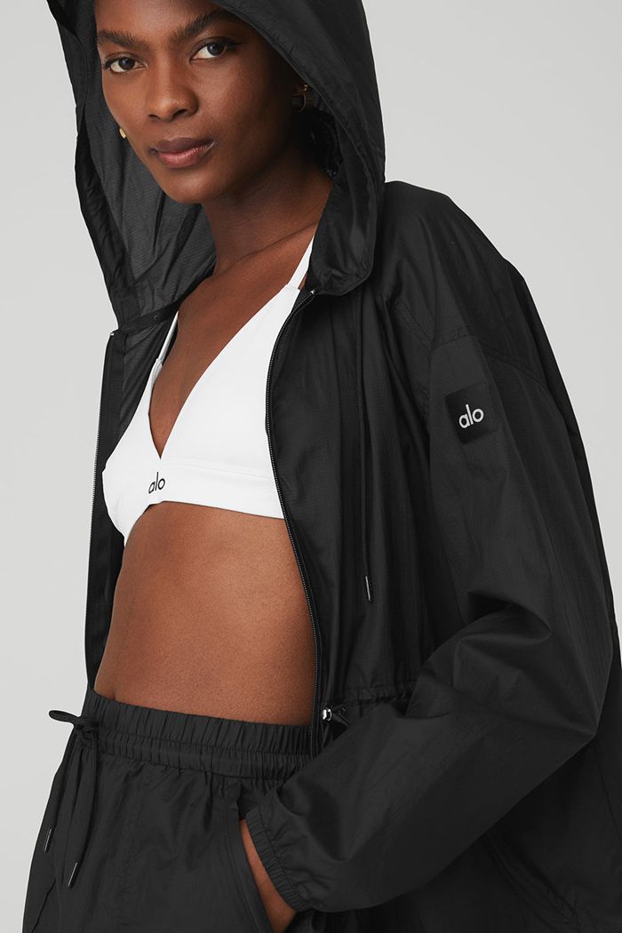 Alo Yoga Cloud Nine Women's Jackets Black | 09KRITSMD