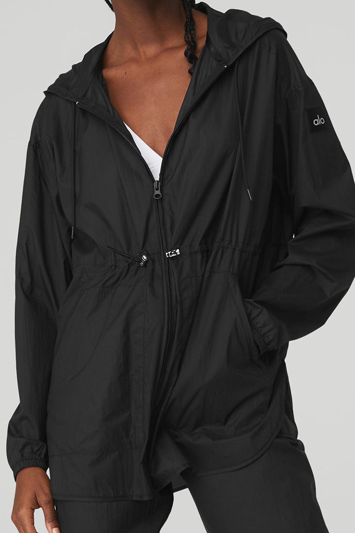 Alo Yoga Cloud Nine Women's Jackets Black | 09KRITSMD