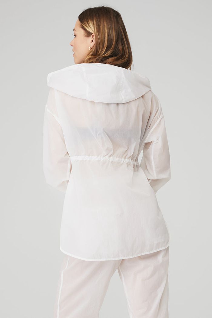 Alo Yoga Cloud Nine Women's Jackets White | 52FSVIOZY