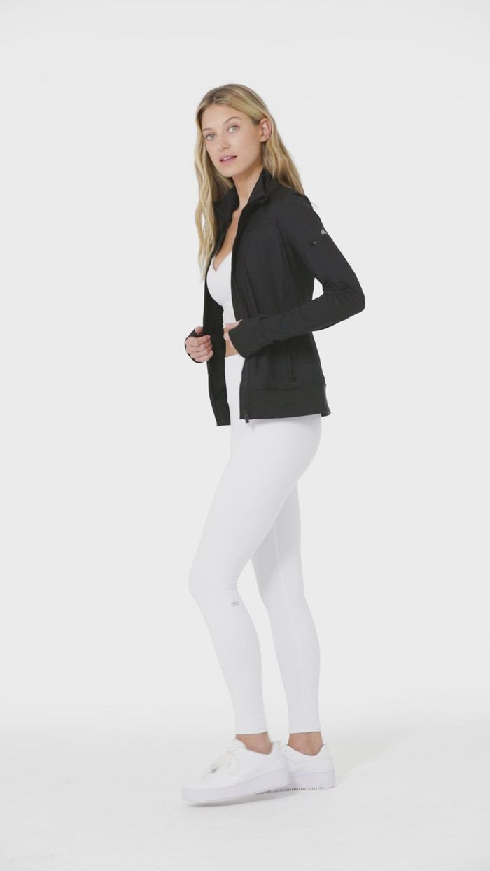 Alo Yoga Contour Women's Jackets Black | 21CFNDLTI