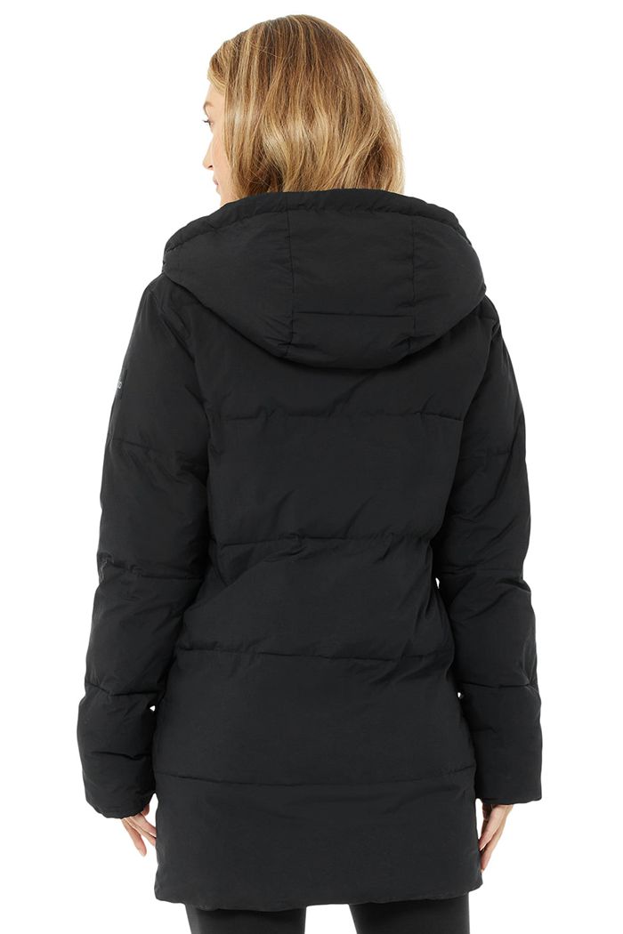 Alo Yoga Cypress Puffer Women's Jackets Black | 51OXSTZAI