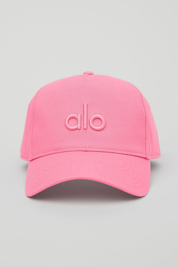 Alo Yoga District Trucker Women's Hats Pink | 52VGKFLTH