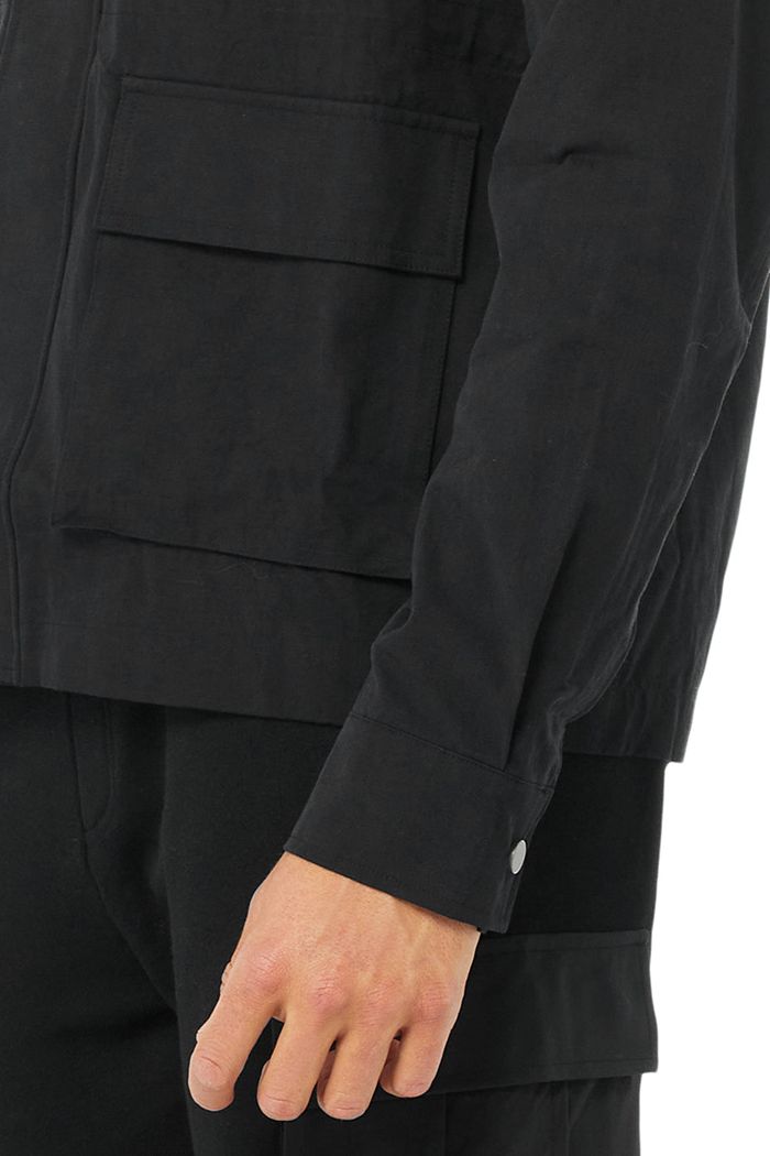 Alo Yoga Division Field Men's Jackets Black | 28RHIWBYF