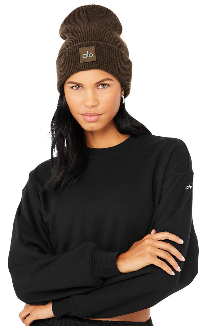 Alo Yoga Everyday Women's Beanie Brown | 79AQDZLRG