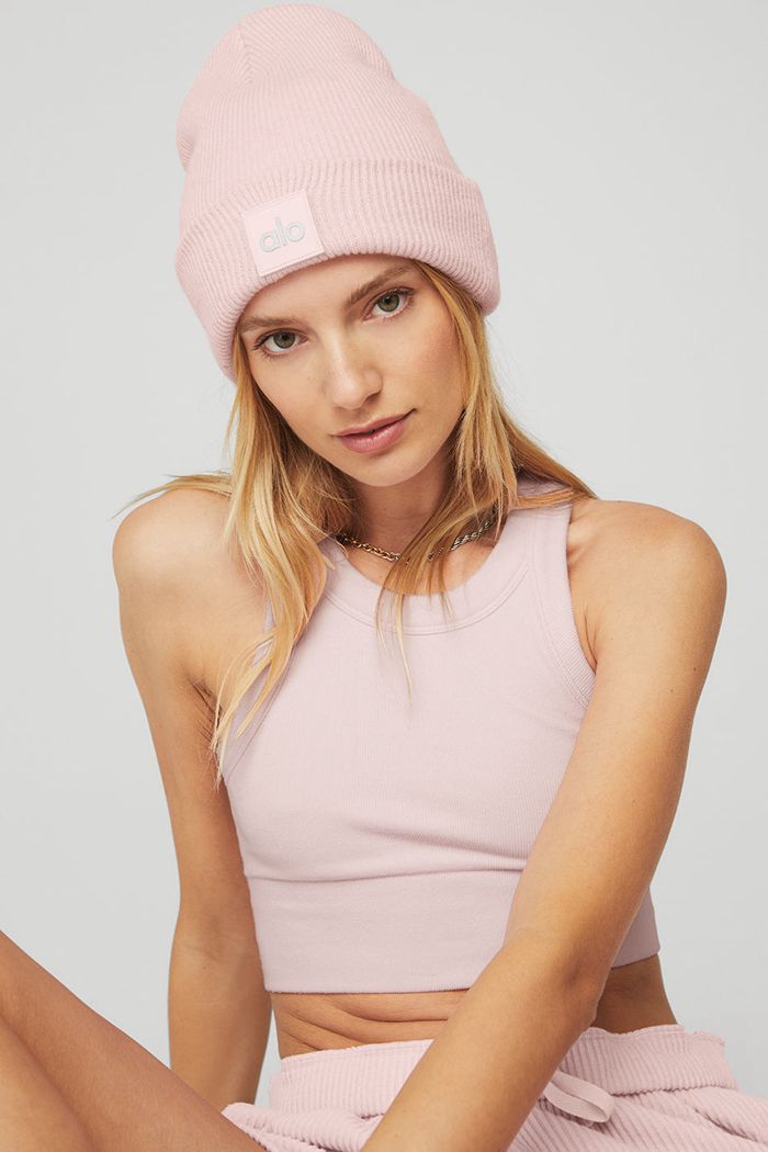 Alo Yoga Everyday Women's Beanie Pink | 50IBHURXN