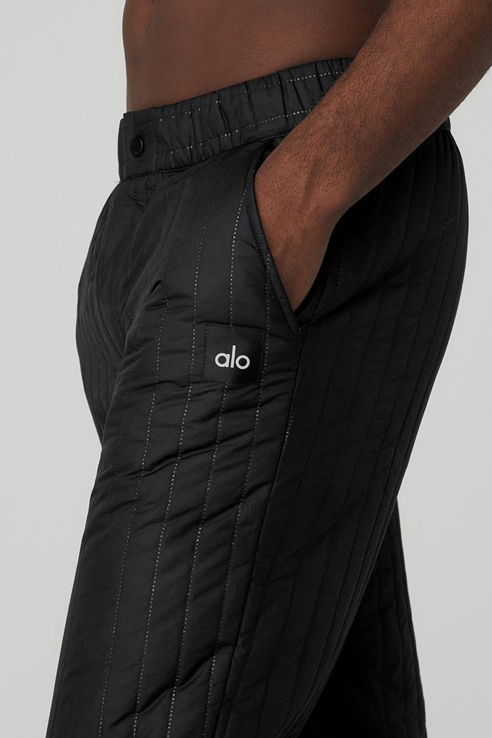 Alo Yoga Future Men's Pants Black | 19HAXCUNM