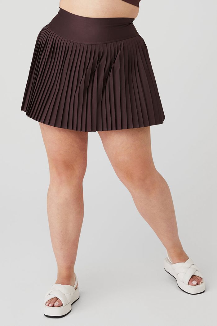 Alo Yoga Grand Slam Tennis Women's Skirts Black | 37AQMBNYO