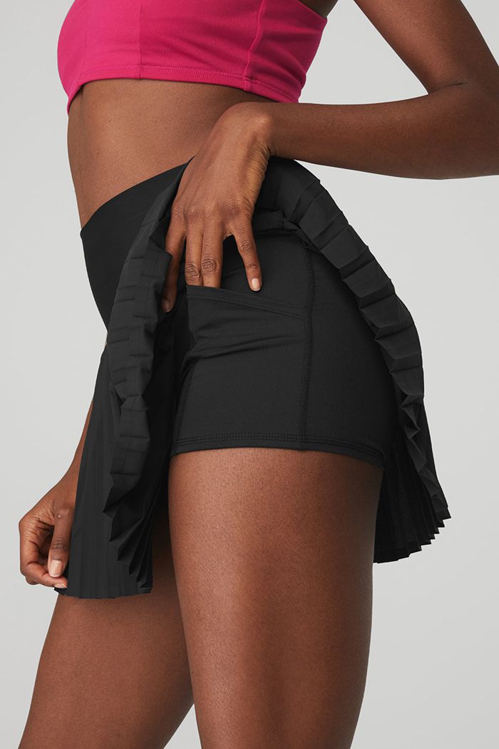 Alo Yoga Grand Slam Tennis Women's Skirts Black | 64UXYVTJM