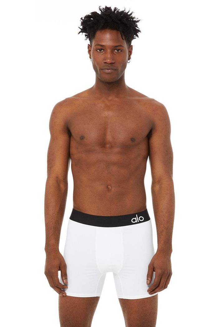 Alo Yoga Hero Underwear Men's Underwear White | 18IPCDENS