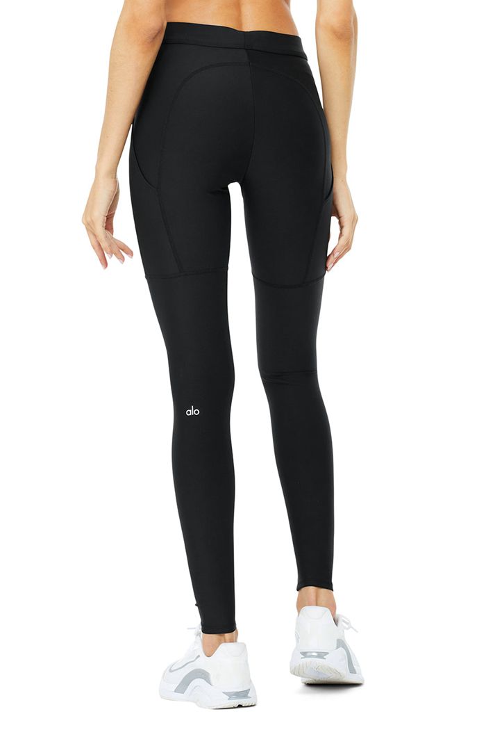 Alo Yoga High-Waist 4 Pocket Utility Women's Leggings Black | 57TXYDZIM