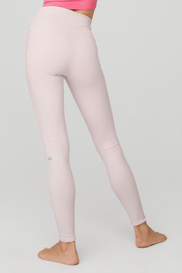 Alo Yoga High-Waist Airbrush Women's Leggings Pink | 04NWXCOKA