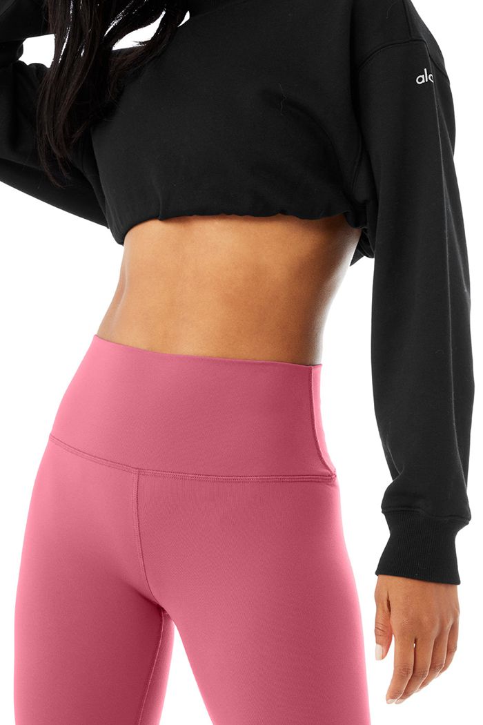 Alo Yoga High-Waist Airbrush Women's Leggings Purple | 61HULPKNX