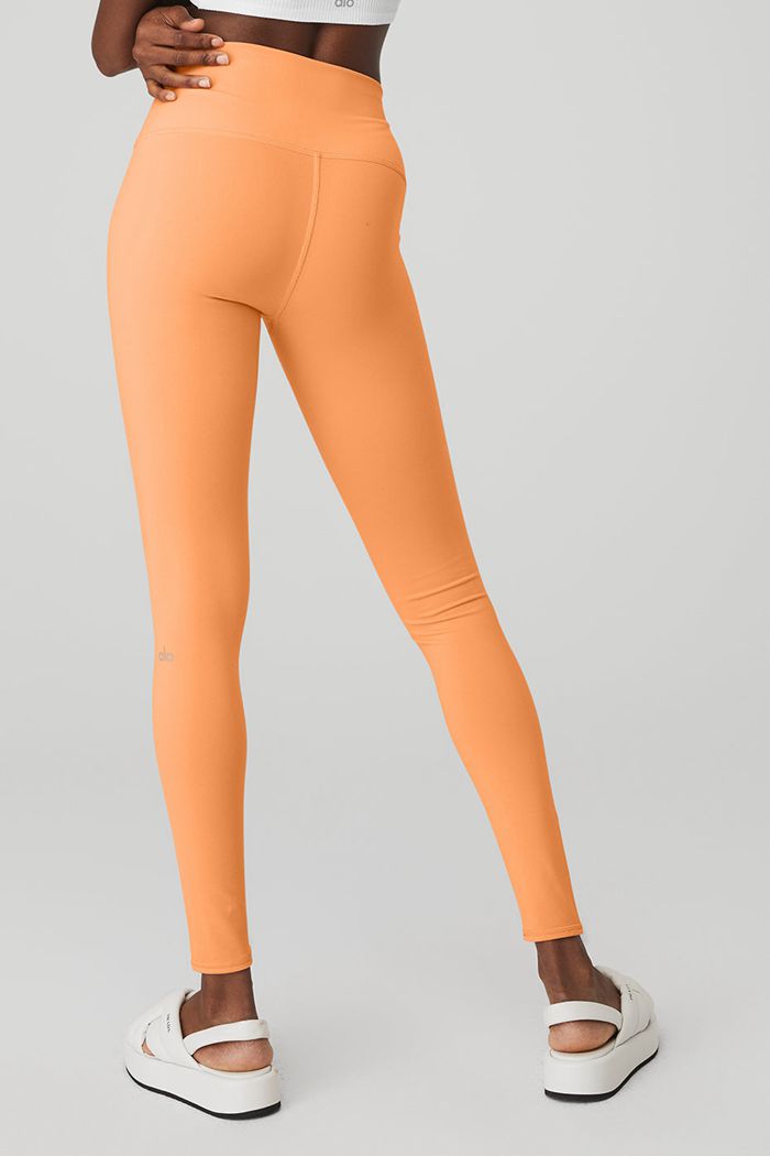 Alo Yoga High-Waist Airbrush Women's Leggings Orange | 61PQKWFZV