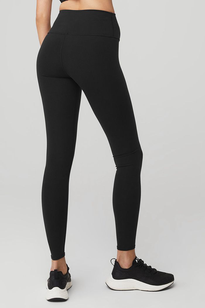 Alo Yoga High-Waist Airbrush Women's Leggings Black | 90RPBWAIX