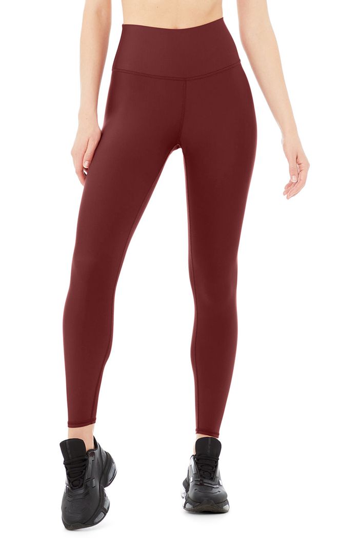 Alo Yoga High-Waist Airlift Women\'s Leggings Red | 29LAEVPCD