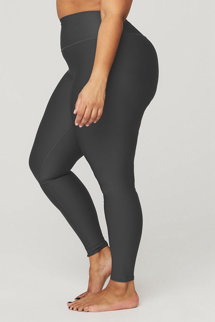 Alo Yoga High-Waist Airlift Women's Leggings Dark Grey | 34DSNLFJE