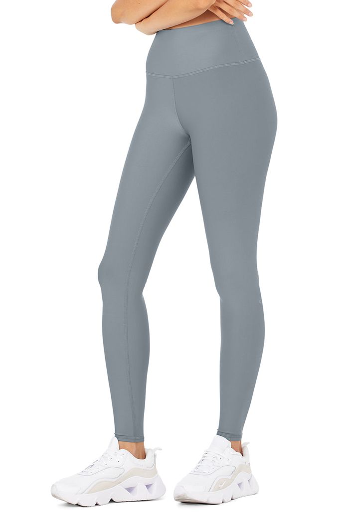 Alo Yoga High-Waist Airlift Women's Leggings Grey | 34RMPQNJI