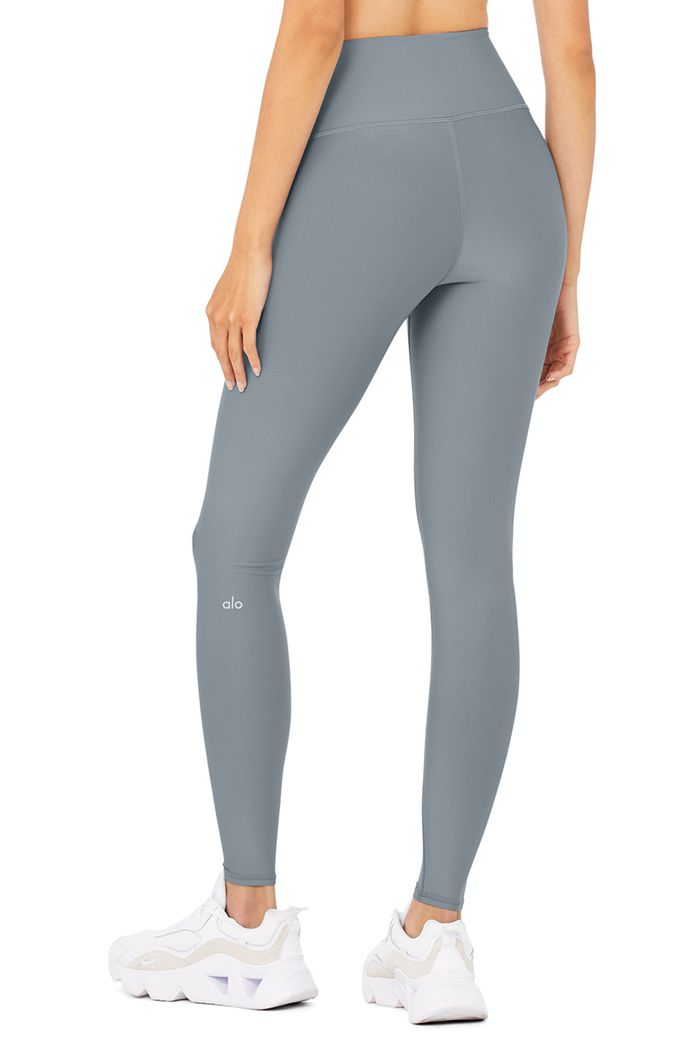 Alo Yoga High-Waist Airlift Women's Leggings Grey | 34RMPQNJI