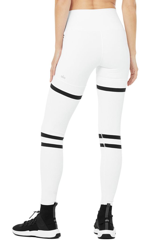 Alo Yoga High-Waist Legit Women's Leggings White | 45WHQFMIY