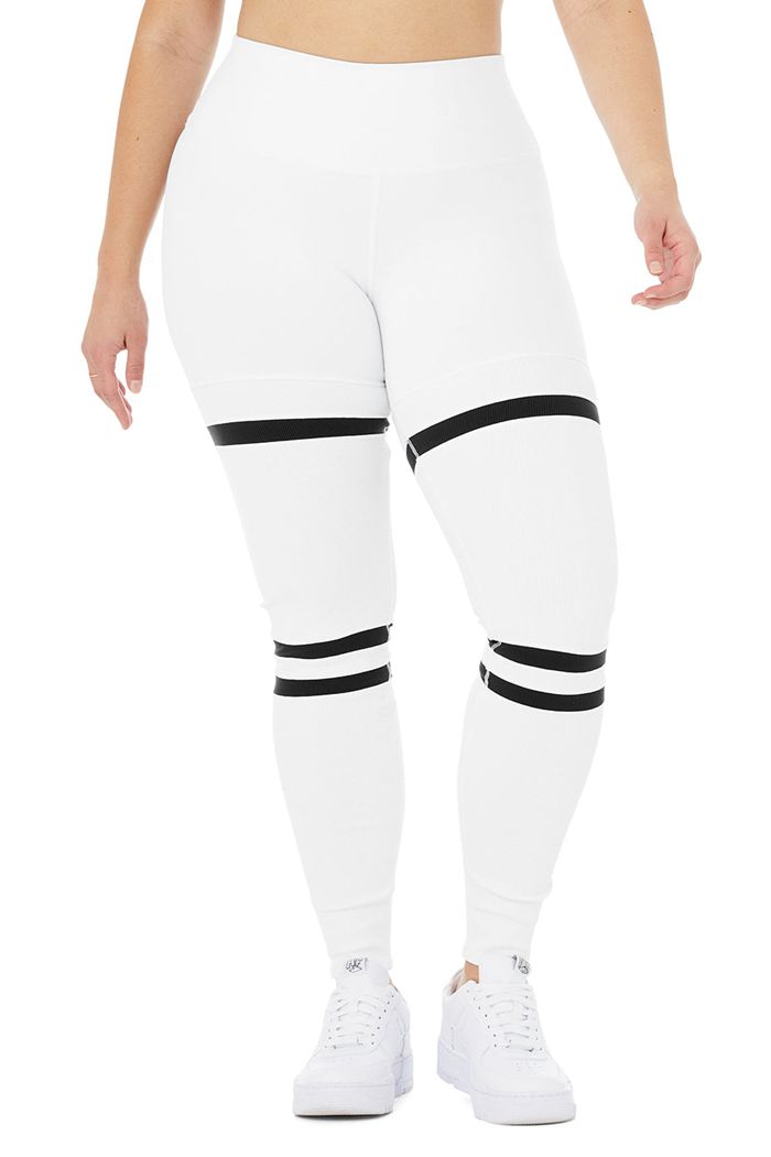 Alo Yoga High-Waist Legit Women's Leggings White | 45WHQFMIY