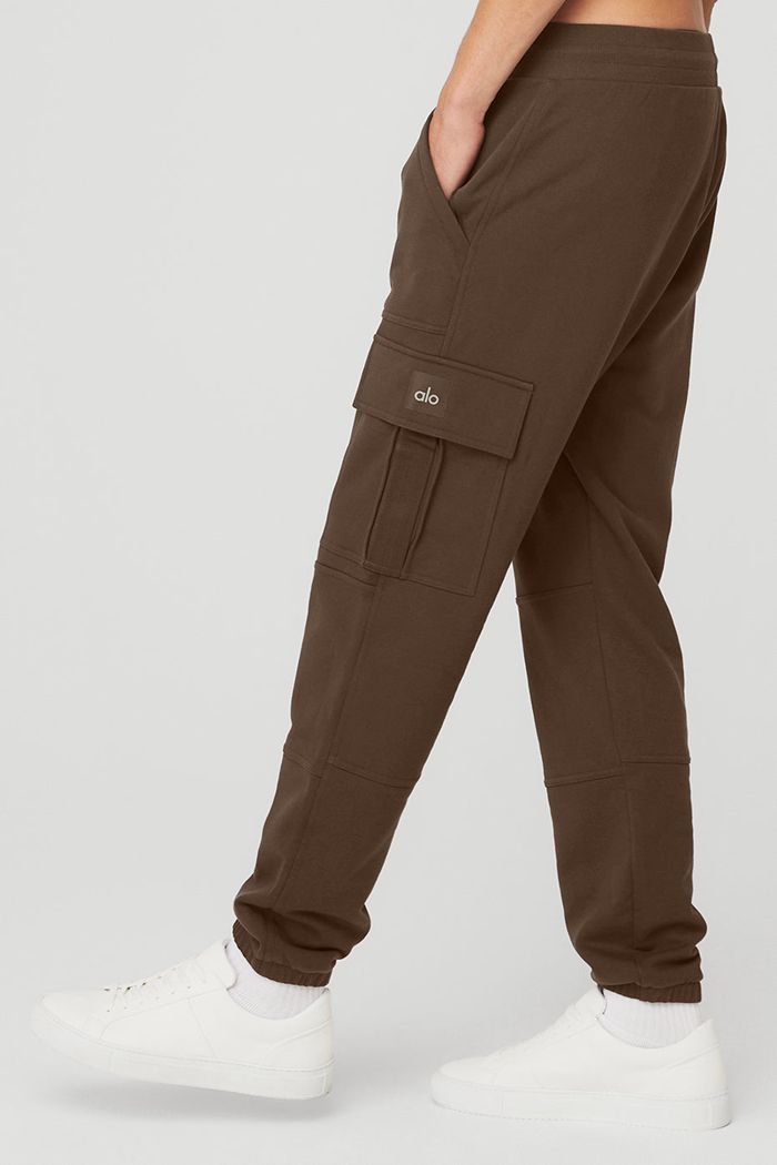 Alo Yoga Highline Cargo Men's Pants Black | 20MAETLUY