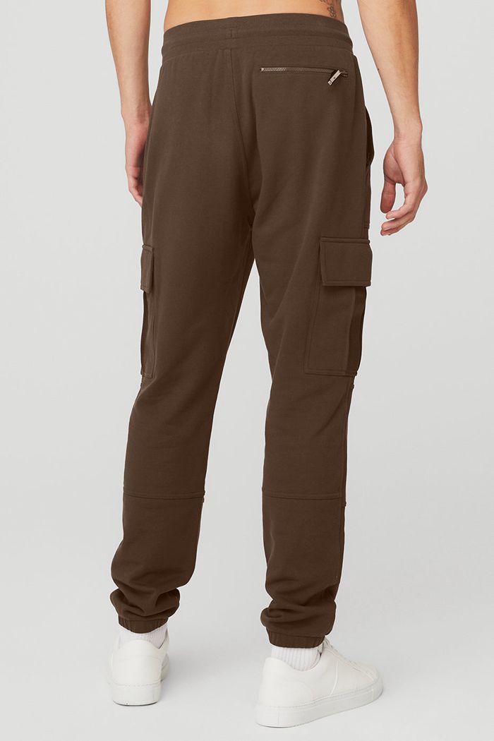 Alo Yoga Highline Cargo Men's Pants Black | 20MAETLUY