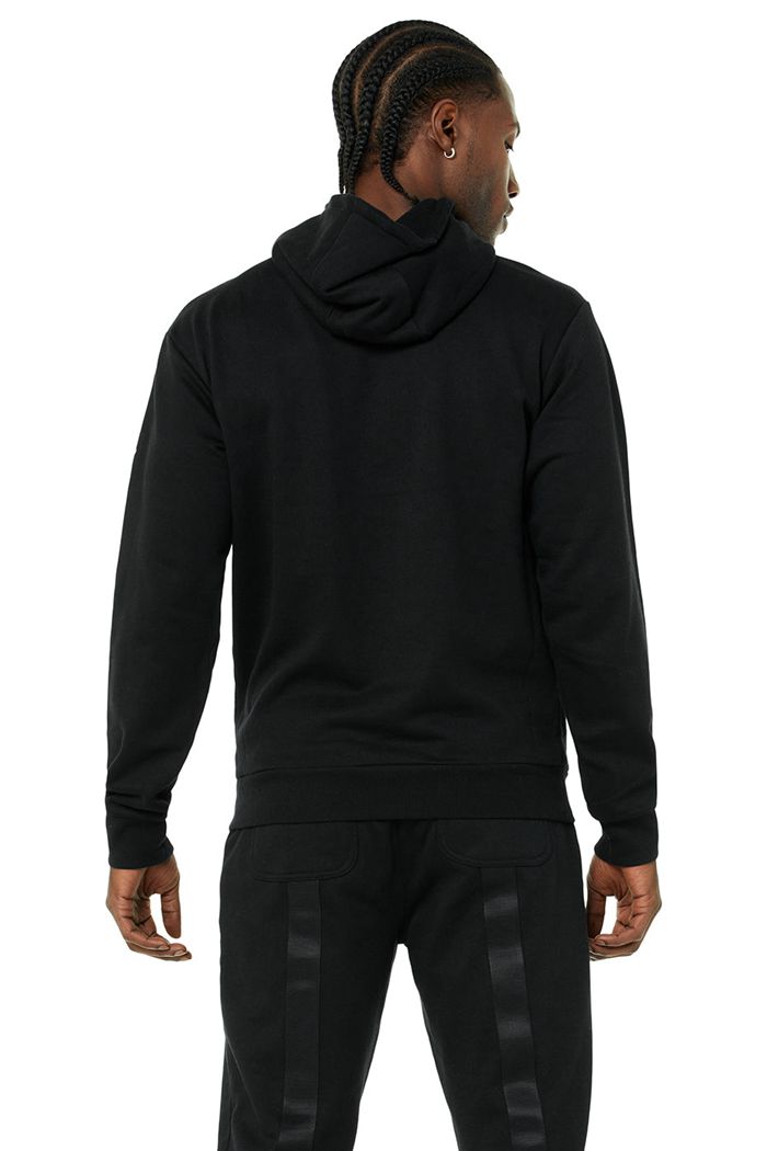 Alo Yoga Highline Men's Hoodie Black | 81XJCYODF