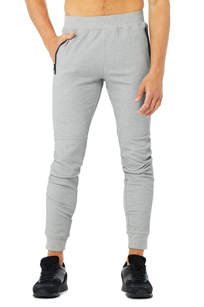 Alo Yoga Impel Sweat Men\'s Pants Grey | 40CPWFNRT