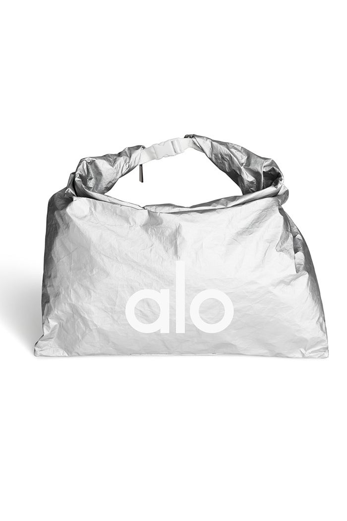 Alo Yoga Keep It Dry Fitness Women\'s Bags Silver | 78TBDGWAO