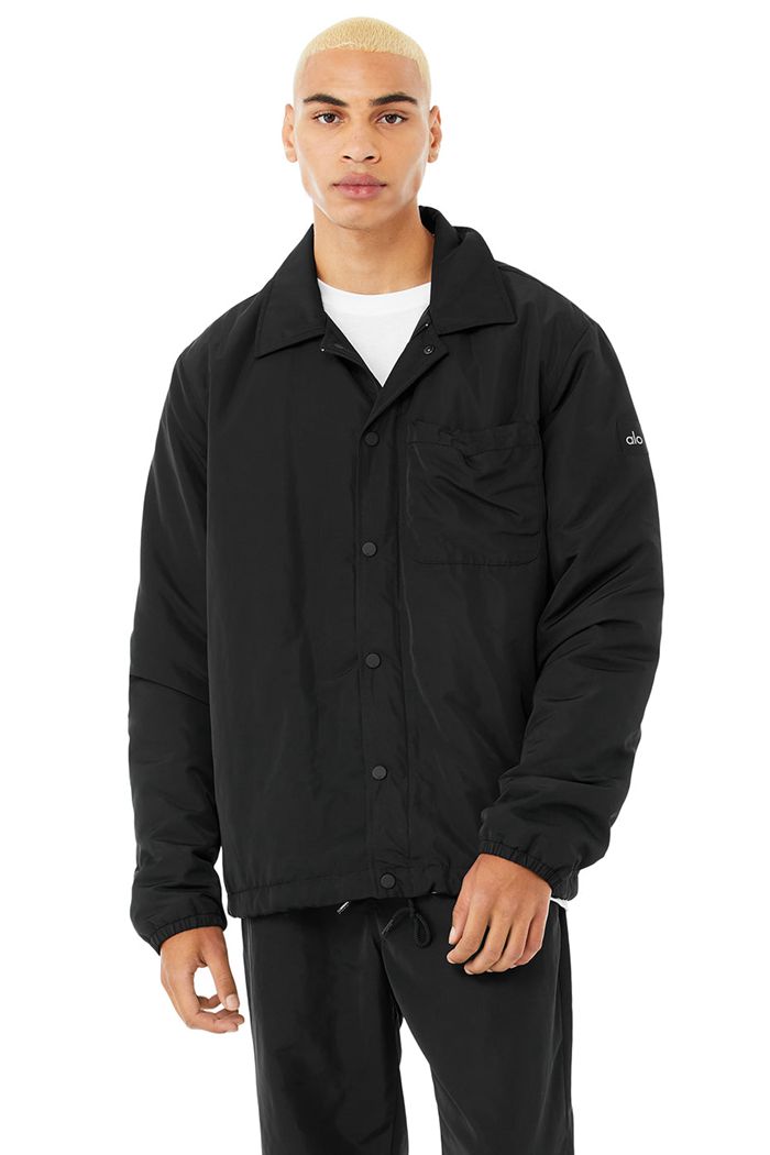 Alo Yoga Legend Men's Jackets Black | 01OLPQHZX