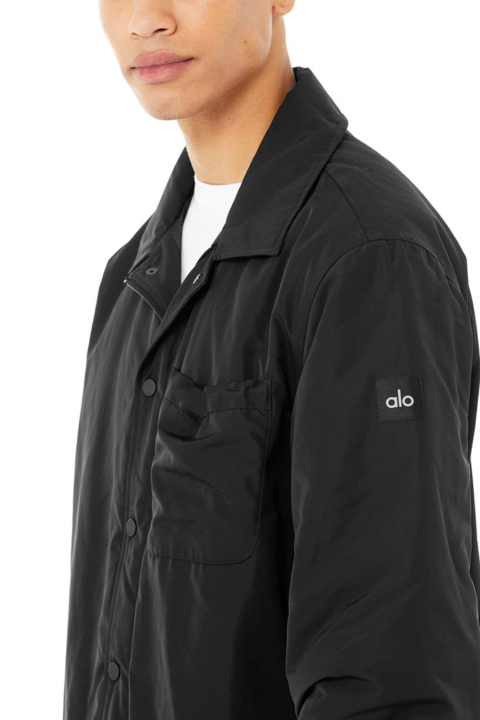 Alo Yoga Legend Men's Jackets Black | 01OLPQHZX