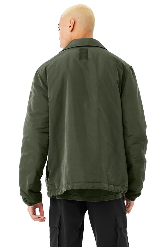 Alo Yoga Legend Men's Jackets Dark Green | 26LNIFZCH