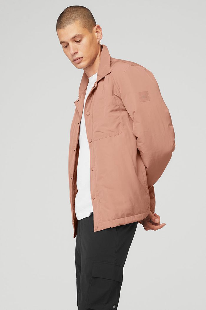 Alo Yoga Legend Men's Jackets Pink | 52LVHUQMT