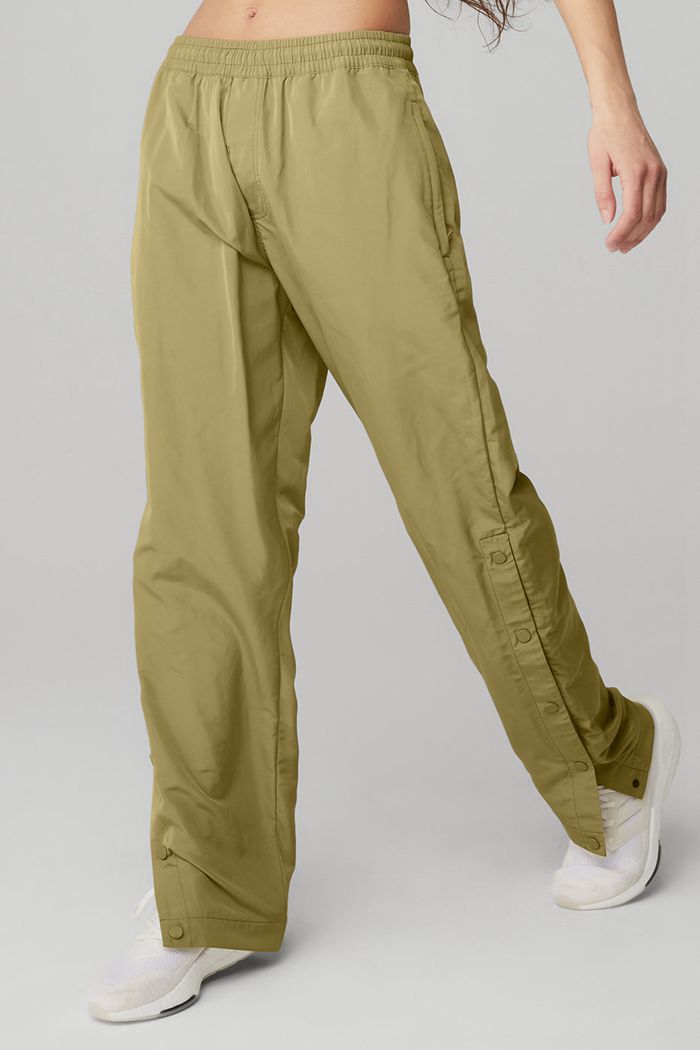 Alo Yoga Legend Snap Women's Pants Green | 92FAZLTVX