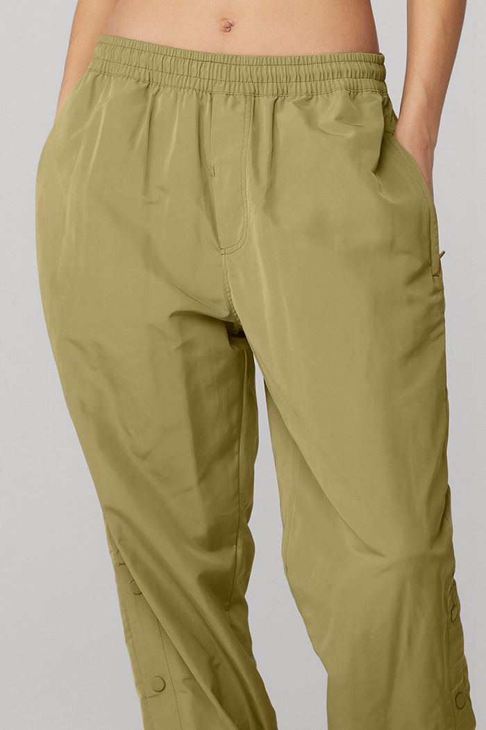 Alo Yoga Legend Snap Women's Pants Green | 92FAZLTVX