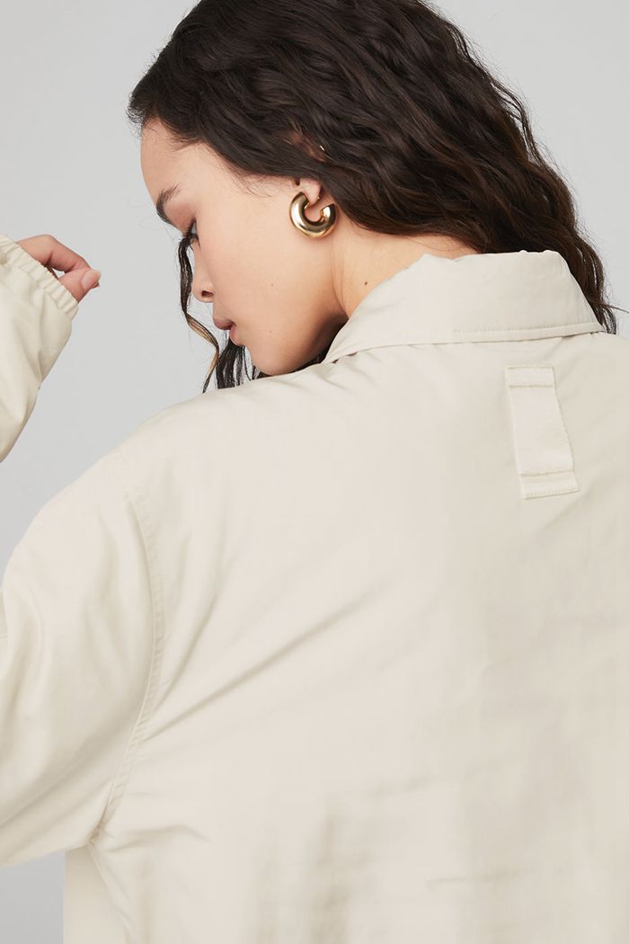 Alo Yoga Legend Women's Jackets Beige | 96FJEKOSA