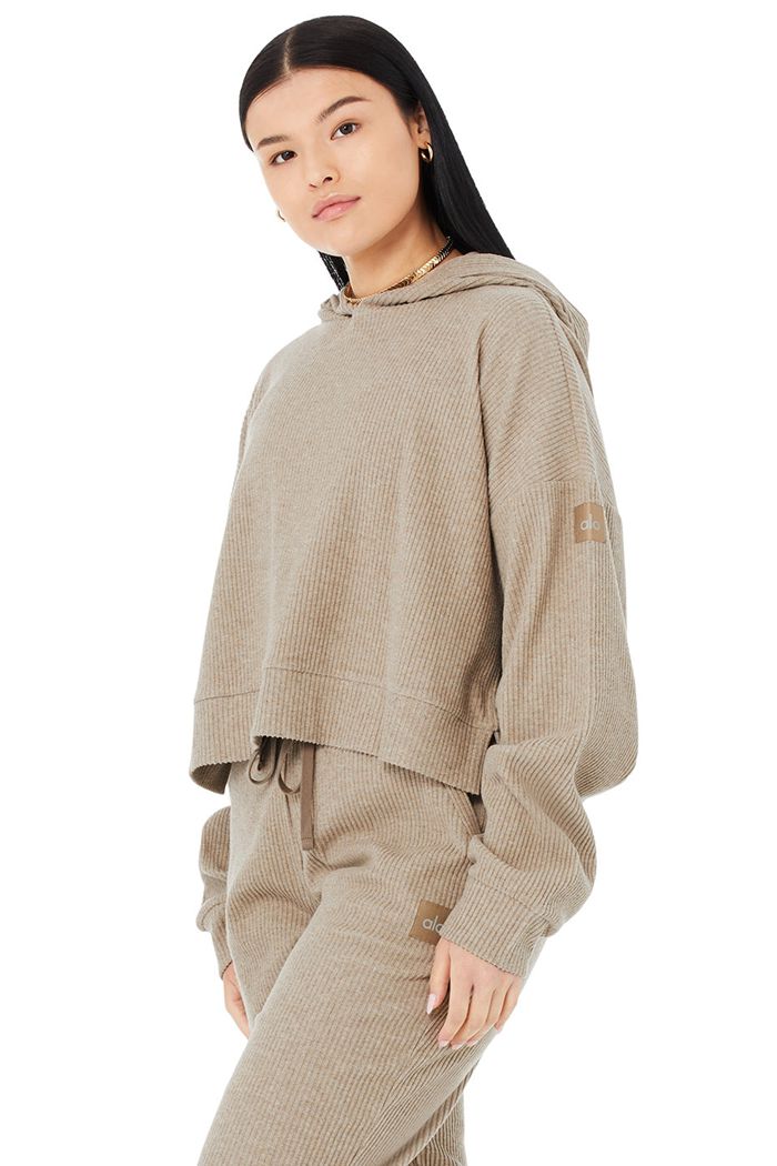 Alo Yoga Muse Women's Hoodie Brown | 26XZAKIFG