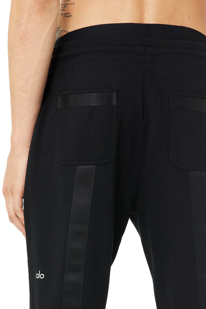 Alo Yoga Nomadic Sweat Men's Pants Black | 13VAKMLHP