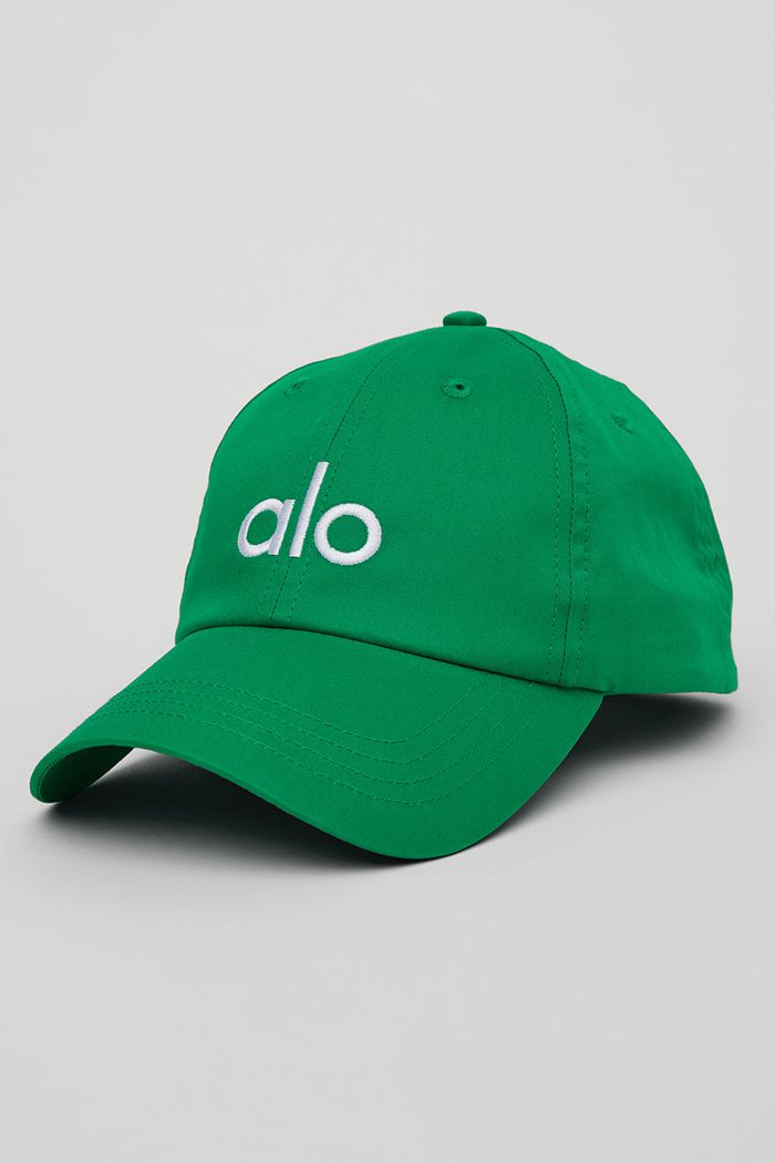 Alo Yoga Off-Duty Women\'s Cap Green Turquoise White | 39HINDQCR