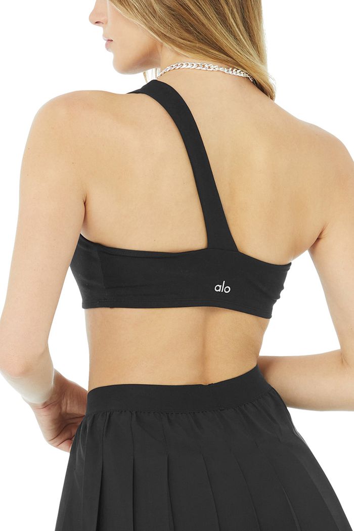 Alo Yoga Pixie Women's Bras Black | 16IXPUZEM