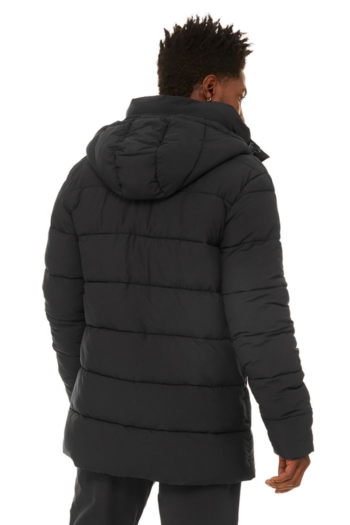 Alo Yoga Polar Puffer Men's Jackets Black | 19DCPOLHU