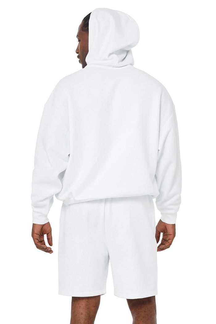 Alo Yoga Pride Accolade Men's Hoodie White | 52HLYVEDQ