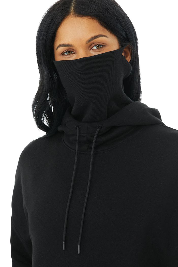 Alo Yoga Protection Women's Hoodie Black | 97SBAWOMQ